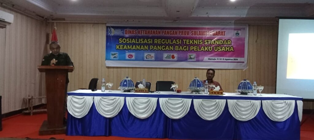 Dinas  Ketapang Sulbar Gelar Sosialisasi Regulasi Teknis Keamanan Pangan Pada Pelaku Usaha dan Masyarakat