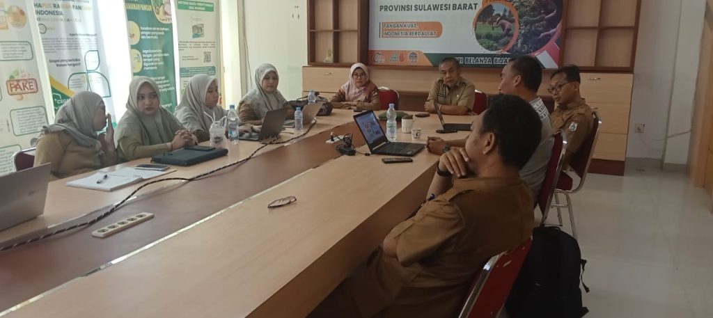 Rapat Koordinasi Dinas Ketahanan Pangan Provinsi Sulawesi Barat Bersama Tim PASTI PADU Bahas Penanganan Stunting dan Kemiskinan Terpadu